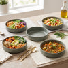 Gaia Stoneware Dinner Bowls, Set of 4 | Ensemble de 4 Bols de Repas Gaia en Gres