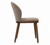 Ivy Dining Chair with Polyester Fabric – Brown | Chaise de salle à manger Ivy en tissu de polyester - brune