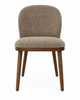 Ivy Dining Chair with Polyester Fabric – Brown | Chaise de salle à manger Ivy en tissu de polyester - brune