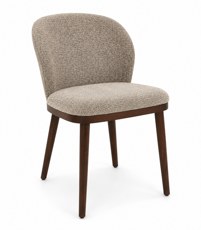 Ivy Dining Chair with Polyester Fabric – Taupe | Chaise de salle à manger Ivy en tissu de polyester - taupe