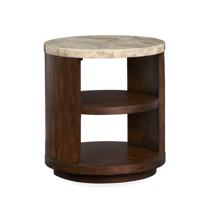Jenkins 22\" End Table with Storage - Burnt Umber 