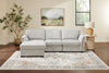 Vault 3-Piece Left-Facing Sectional with Storage Chaise and Two Storage Chairs - Grey | Sofa sectionnel de gauche Vault 3 pièces avec fauteuil long de rangement et 2 fauteuils de rangement - gris