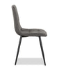 Arlo Dining Chair with Cushion Fabric Tufted Seat & Back, Metal – Charcoal | Chaise de salle à manger Arlo en métal avec siège et dossier coussinés capitonnés en tissu - anthracite