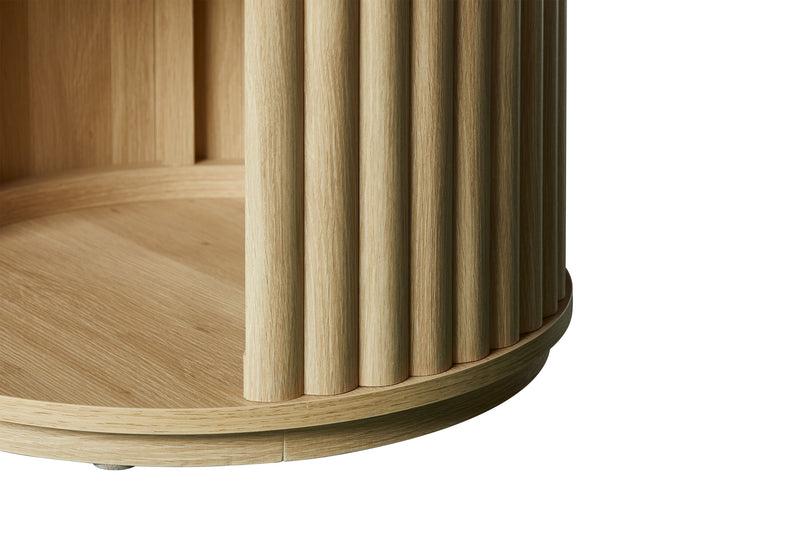 Juniper 20\" Modern End Table – Natural Oak