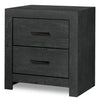 Soren Bedside 2-Drawer Nightstand, 22"W x 24"H - Graphite Grey