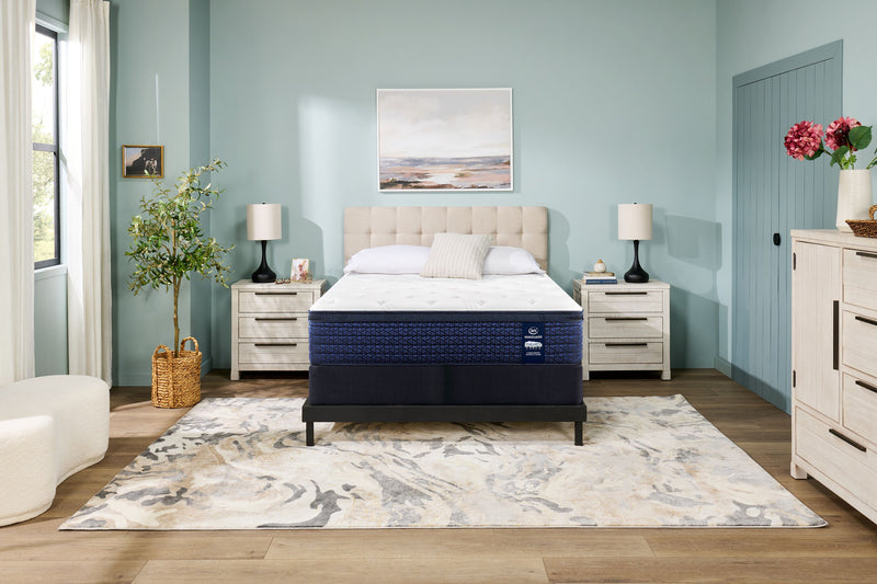 Serta Vanguard Stonebridge Eurotop Medium King Mattress Set