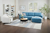 Voyage Modular 3-Piece Right-Facing Fabric Sectional with Removable Back Cushions – Blue | Sofa sectionnel modulaire de droite Voyage 3 pièces en tissu avec coussins de dossier amovibles - bleu