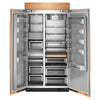 Kitchenaid 42" 25.5 Cu. Ft. Built-In Side-by-Side Refrigerator – Panel Ready - KBSN742TPA | Réfrigérateur encastré côte à côte KitchenAid de 42 po et de 25,5 pi³ – prêt à recevoir un panneau – KBSN742TPA