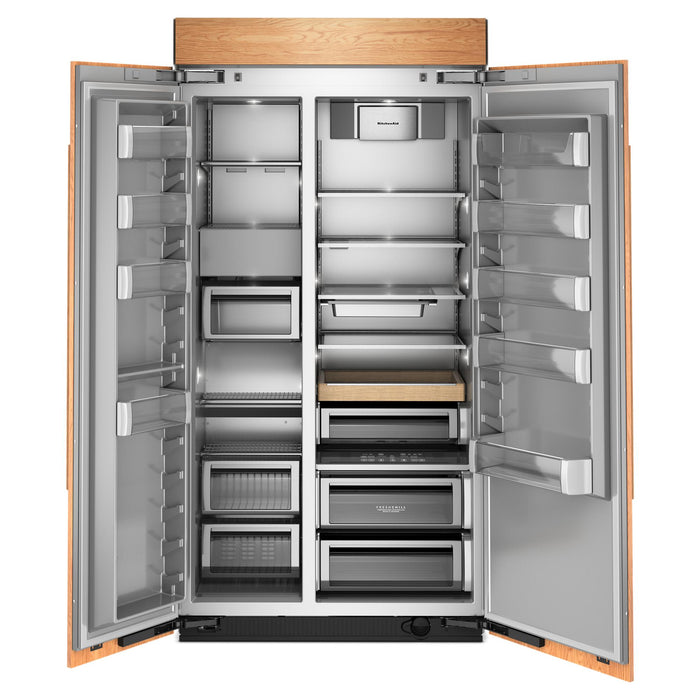 Kitchenaid 42\" 25.5 Cu. Ft. Built-In Side-by-Side Refrigerator – Panel Ready - KBSN742TPA