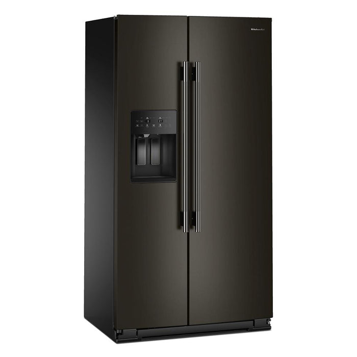 KitchenAid 36\" 21 Cu. Ft. Counter-Depth Refrigerator – Black Ore - KRSC536RBE