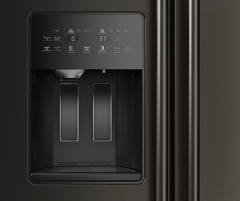 KitchenAid 36\" 21 Cu. Ft. Counter-Depth Refrigerator – Black Ore - KRSC536RBE