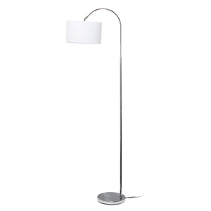 Simple Designs Arched Floor Lamp - Brushed Nickel