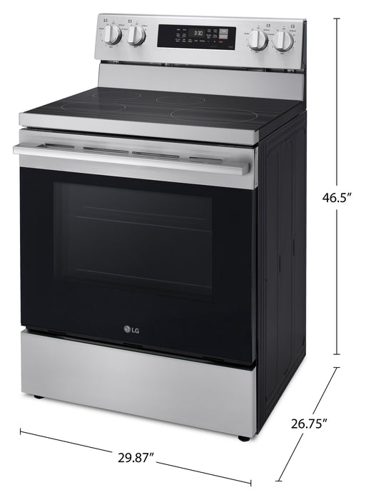 LG 30\" 6.3 Cu. Ft. Induction Range with ProBake® Convection – Stainless Steel - LRIN6323YE 