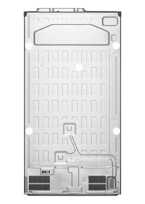 LG 36\" 23 Cu. Ft. Counter-Depth Side by Side Refrigerator - Prime Silver - LS23NCP20V