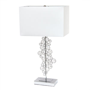 Elegant Designs Prismatic Crystal Sequin Table Lamp - Chrome