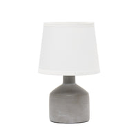 Simple Designs Mini Bocksbeutal Concrete Table Lamp - Grey