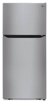 LG 30\" 20 Cu. Ft. Top-Mount Refrigerator – Platinum Silver - LTCS20020V 