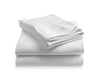 LUSOME Temperature Regulating 4-piece Cotton Queen Sheet Set – White