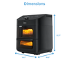 Midea 8-In-1 11-Qt Two-Zone Air Fryer Oven - MAD111D8APKW  | Four friteuse à air 8 en 1 Midea de 11 pintes à 2 zones - MAD111D8APKW
