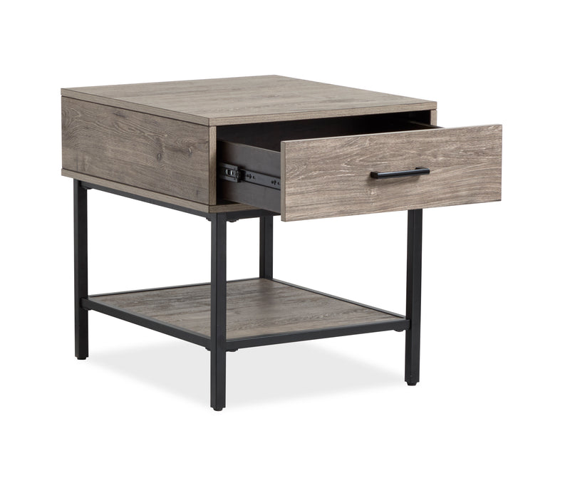 Matthew 22\" End Table with Storage - Multicolour