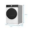 Midea 5.2 Cu. Ft. Front Load Washer and 8.0 Cu. Ft. Tumble Dryer with Steam Care – White | Laveuse à chargement frontal de 5,2 pi3 et sécheuse de 8,0 pi3 avec culbutage et Steam Care de Midea - blanches | MIFL52S7