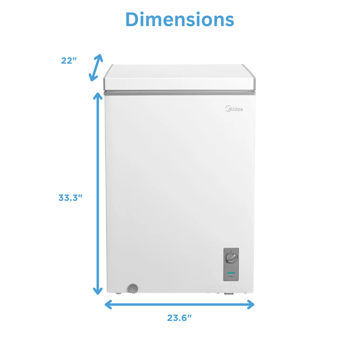Midea 5 Cu. Ft. Convertible Chest Refrigerator-Freezer - MRC05M4CWW