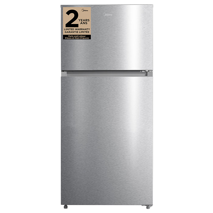 Midea 14 Cu. Ft. Garage Ready Top-Freezer Refrigerator – Stainless Steel - MRT14D2BST