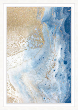 Sea Sand I Framed Artwork Raised Under Glass with Mat - 26