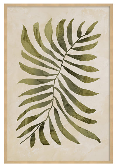 Green Botanical Framed Linen Artwork - 25.5" x 33.5"|Œuvre d’art en lin encadrée « Green Botanical » - 25,5 po x 33,5 po