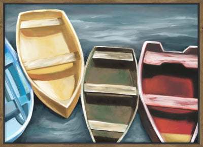 Docked Framed Canvas with Embellishment - 32" x 42"|Toile décorative encadrée « Docked » avec fioritures - 32 po x 42 po