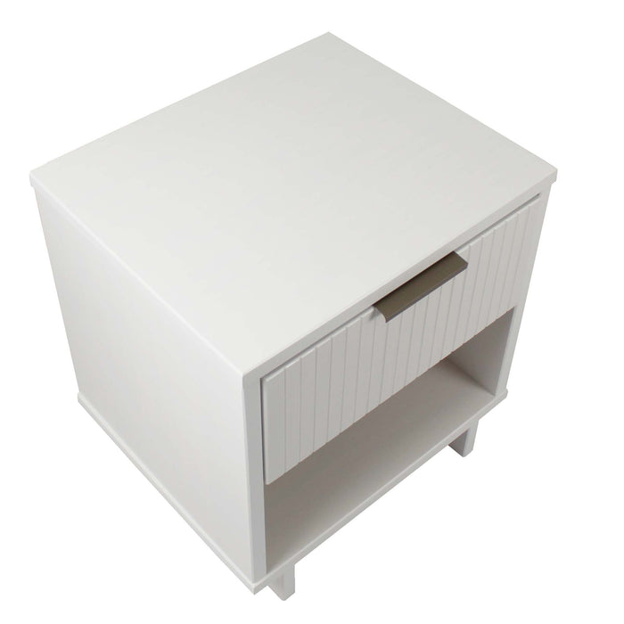 Manhattan Comfort Granville Modern Nightstand with 2 Full Extension Drawers - Sage Green
