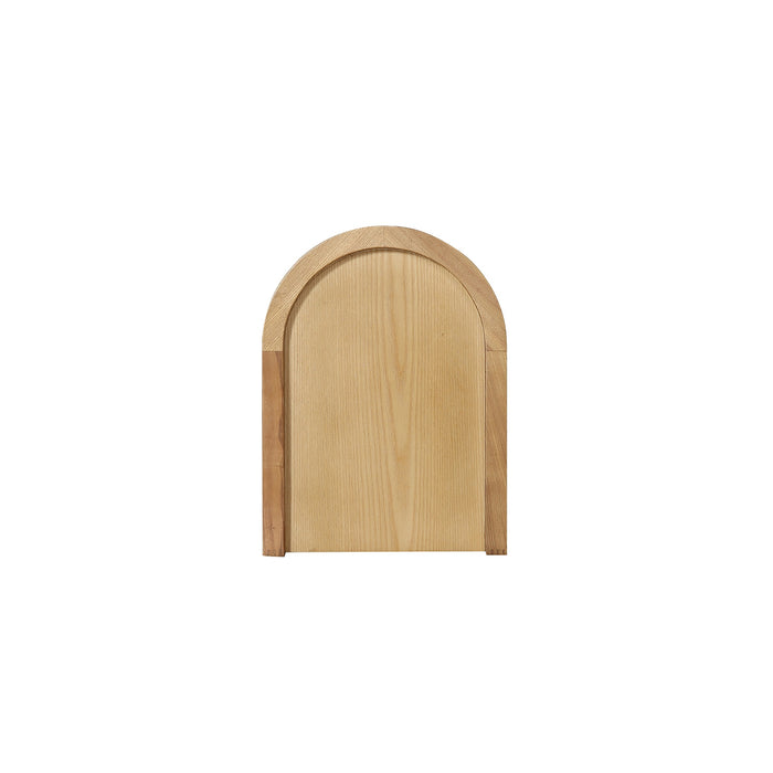 Manhattan Comfort Versailles End Table - Natural Cane