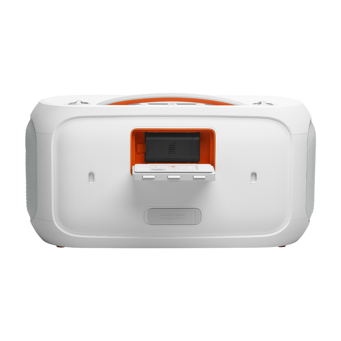 JBL PartyBox On-The-Go 2 Plus 100W JBL Pro Sound Wireless Party Speaker (JBLPBOTG2PLWAM) - White