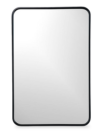 Juliet 20x30 Rectangular Mirror - Black 
