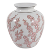 13” Ceramic Chinoiserie Cherry Blossom Vase – Pink  | Vase à fleurs de cerisier Chinoiserie de 13 po en céramique - rose
