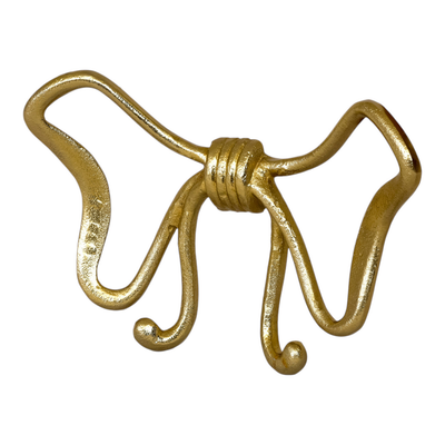 8.25” Bow Wall Hook – Gold | Crochet mural bouclé de 8,25 po - doré
