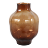 10.5” Modern Glass Vase – Smoke Brown