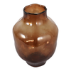 10.5” Modern Glass Vase – Smoke Brown | Vase moderne de 10,5 po en verre - brun fumée