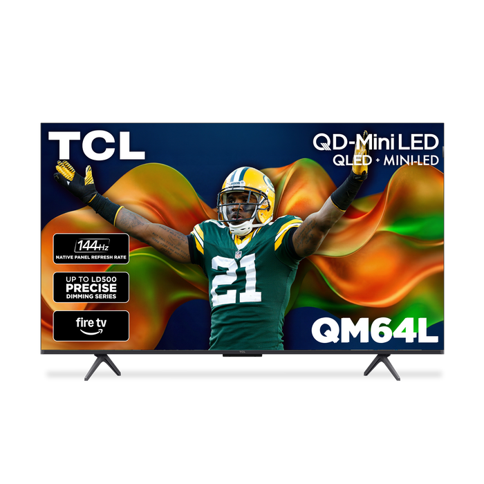 TCL 50\" QM64L QD Mini-LED 4K Smart Fire TV (50QM64L) - 2026 Model