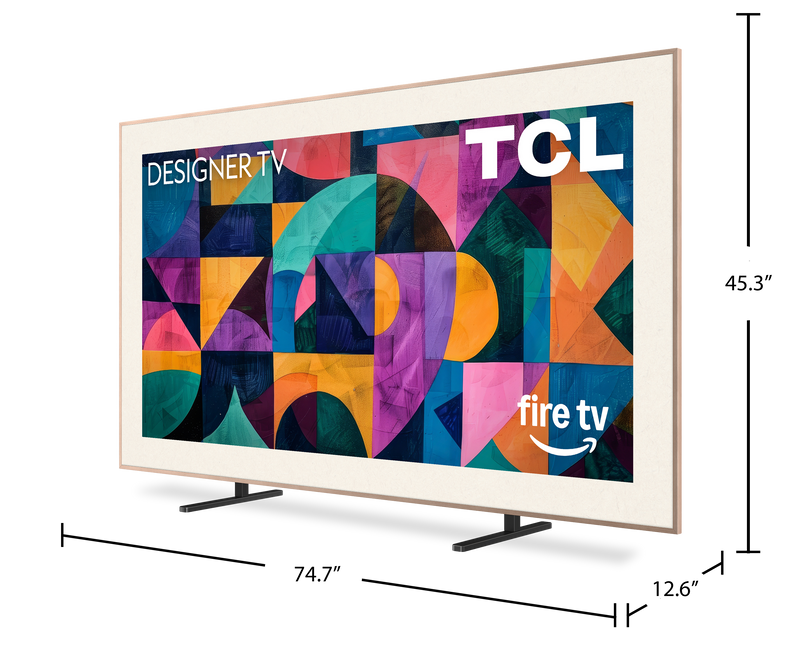 TCL 85\" A400 Pro Series QLED 4K UHD HDR Smart Frame Fire TV (85A400PRO) - 2026 Model 
