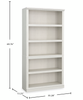 Alcott 35.28” 5-Shelf Bookcase with 3 Adjustable Shelves - Glacier Oak | Bibliothèque Alcott de 35,28 po à 5 tablettes dont 3 tablettes réglables - chêne glacier
