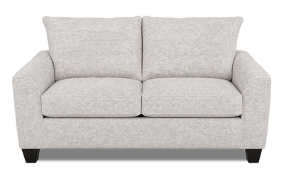 Made in Canada Customizable Sofa Lab Arc 86" Fabric Condo Sofa  –  Plush Oyster | Sofa personnalisable Arc de Sofa Lab de 86 po de format condo fabriqué au Canada en tissu -  Plush Oyster