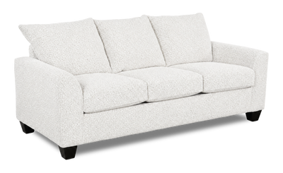 Made in Canada Customizable Sofa Lab Arc 86" Fabric Sofa  – Teddy Snow | Sofa personnalisable Arc de Sofa Lab de 86 po fabriqué au Canada en tissu - Teddy Snow