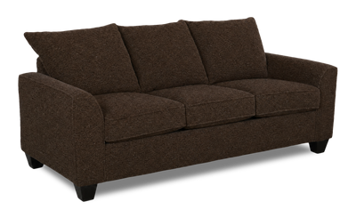Made in Canada Customizable Sofa Lab Arc 86" Fabric Sofa  – Teddy Walnut | Sofa personnalisable Arc de Sofa Lab de 86 po fabriqué au Canada en tissu - Teddy Walnut