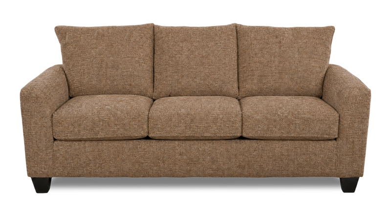 Made in Canada Customizable Sofa Lab Arc 86\" Fabric Sofa  – Chenille Praline