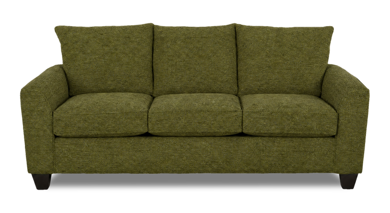 Made in Canada Customizable Sofa Lab Arc 86\" Fabric Sofa  – Chenille Moss
