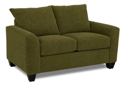 Made in Canada Customizable Sofa Lab Arc  63" Fabric Loveseat – Chenille Moss | Causeuse personnalisable Roll de Sofa Lab de 63 po fabriqué au Canada en tissu - Chenille Moss