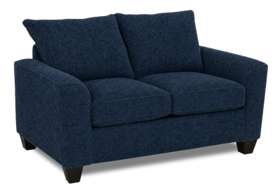 Made in Canada Customizable Sofa Lab Arc  63" Fabric Loveseat – Chenille Pacific | Causeuse personnalisable Roll de Sofa Lab de 63 po fabriqué au Canada en tissu - Chenille Pacific