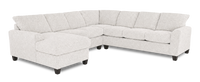 Made in Canada Customizable Sofa Lab Arc 4-Piece Left-Facing Sectional with Chaise - Teddy Riverrock