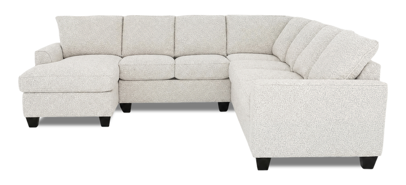 Made in Canada Customizable Sofa Lab Arc 4-Piece Left-Facing Sectional with Chaise - Teddy Riverrock